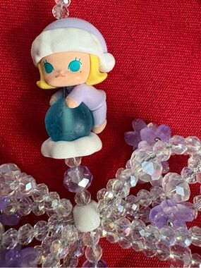 Handmade Phone/Key Chain w/ Molly from Light the Night Popbean series!